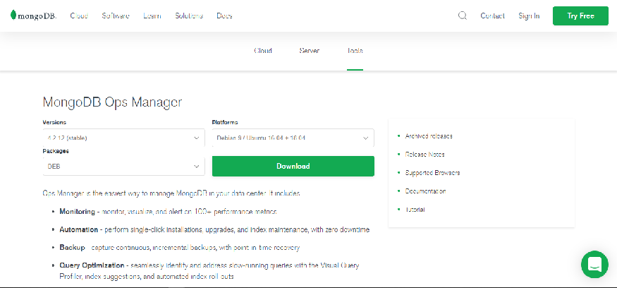 MongoDB Ops Manager