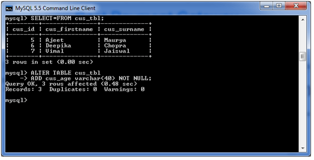 mysql alter table 1