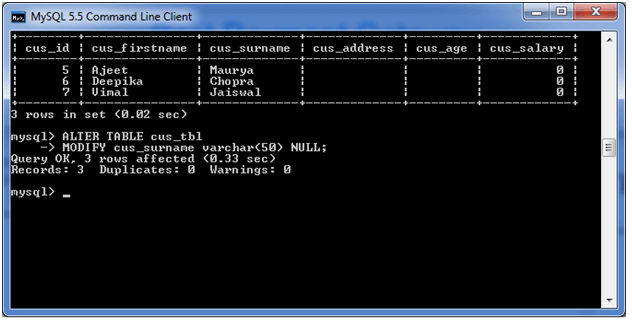 mysql alter table 5