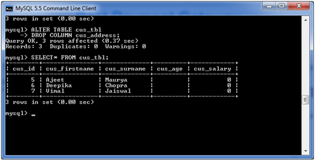 mysql alter table 8