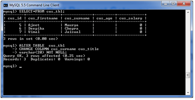 mysql alter table 9