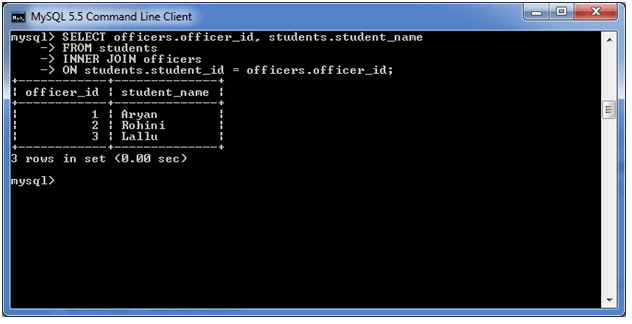 MySQL from子句3