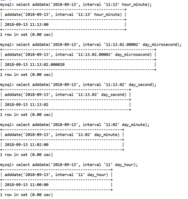 MySQL ADDDATE()函数