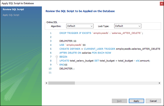 MySQL AFTER DELETE Trigger