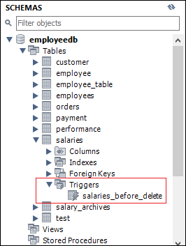 MySQL在删除触发器之前