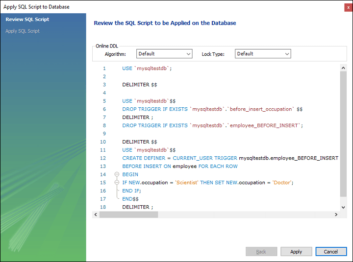 MySQL在插入触发器之前