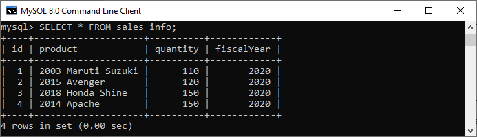 MySQL BEFORE UPDATE触发器