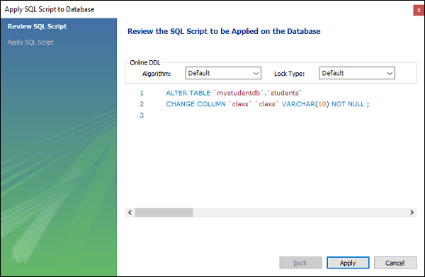 MySQL更改列类型