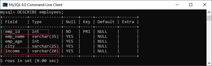  MySQL更改列类型