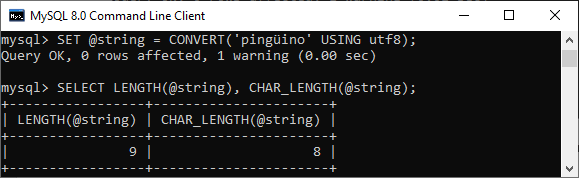 MySQL字符集