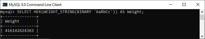 MySQL Collat​​ion