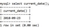 MySQL CURRENT_DATE()函数