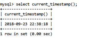MySQL CURRENT_TIMESTAMP()函数