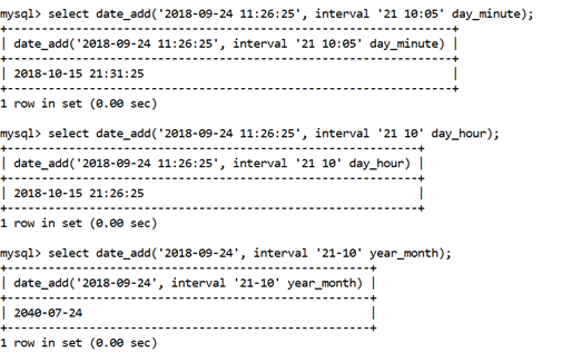 MySQL DATE_ADD()Function