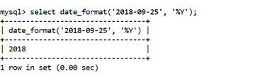MySQL DATE_FORMAT()函数