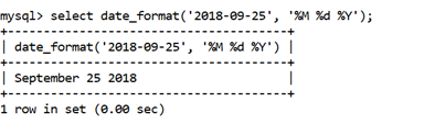 MySQL DATE_FORMAT()函数