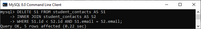 MySQL删除重复记录