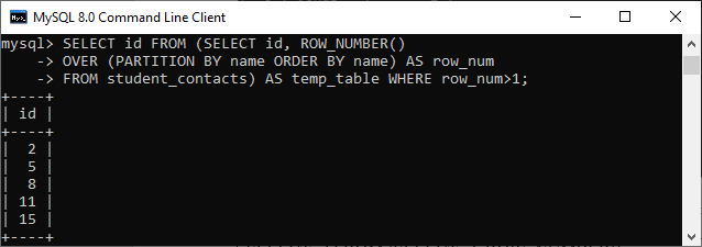 MySQL删除重复记录