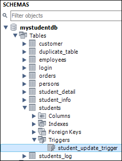 MySQL DROP Trigger