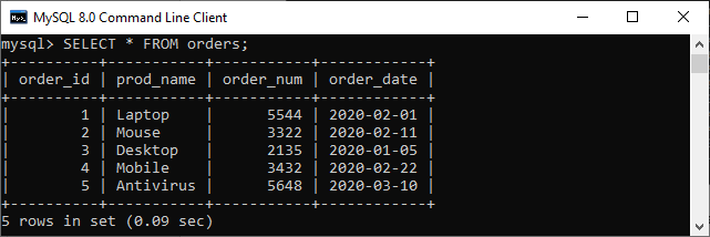 MySQL EXPLAIN