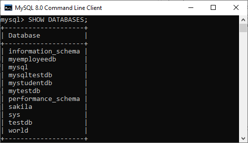 MySQL导出和导入数据库