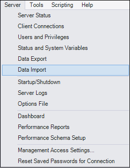 MySQL导出和导入数据库