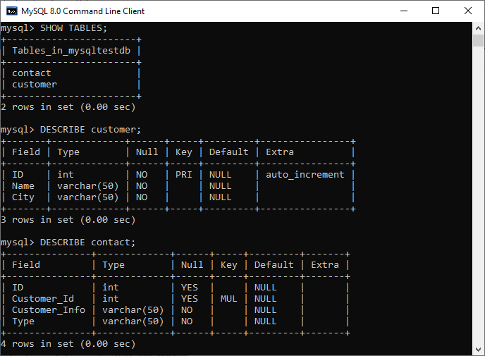 MySQL外键