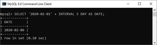 MySQL Interval