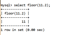 MySQL Math FLOOR()函数