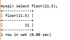 MySQL Math FLOOR()函数