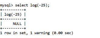 MySQL数学日志()函数