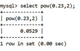 MySQL Math POW()函数