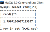 MySQL Math RAND()函数