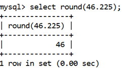 MySQL Math ROUND()函数