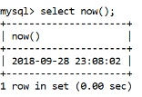 MySQL Datetime now()函数