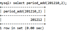 MySQL日期时间period_add()功能