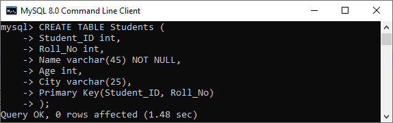 MySQL主键