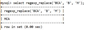 MySQL regexp_replace运算符