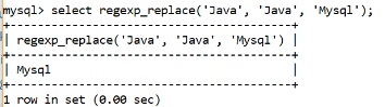 MySQL regexp_replace运算符