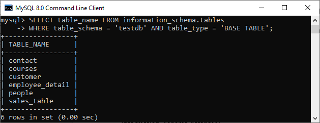 MySQL ROW COUNT