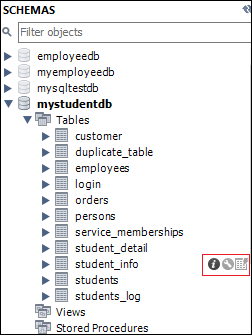 MySQL Show Columns