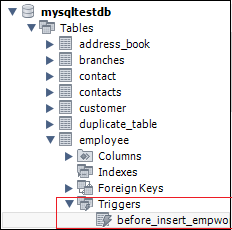 MySQL显示/列表触发器