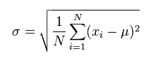 MySQL Standard Deviation