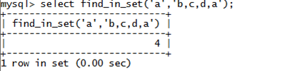 MySQL字符串FIND_IN_SET()函数