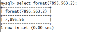 MySQL字符串格式()函数