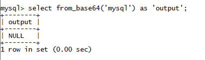 MySQL字符串FROM_BASE64()函数