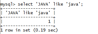 MySQL String like()函数