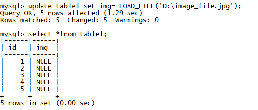 MySQL String LOAD_FILE()Function