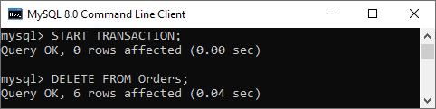 MySQL Transaction