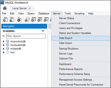 MySQL Workbench 